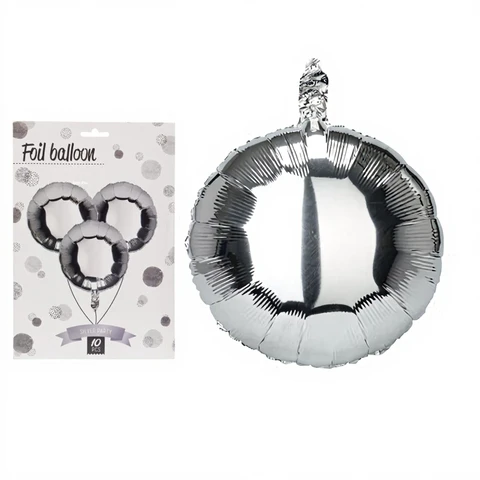 Balloon Set Inflatable Foil Balloon 46 cm Silver