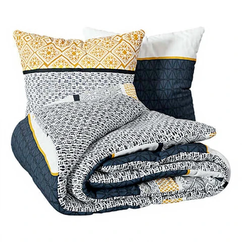 Parure de Lit - 2 Taies d'Oreiller 65 x 65 cm + 1 Housse de Couette 240 x 220 cm