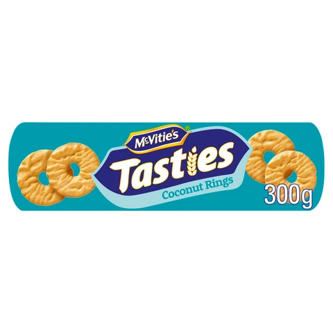 McVities Tasties Coconut Rings Biscuits 300 g