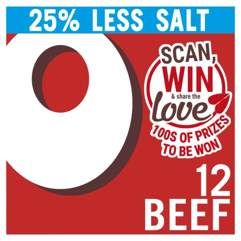 Oxo Reduced Salt Beef Stock Cubes 12 x 71g