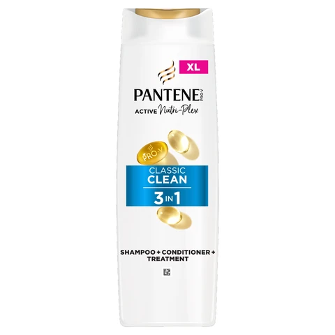 Pantene Pro-V Classic Clean 3 in 1 Shampoo 400ml for Normal and Mixed Hair