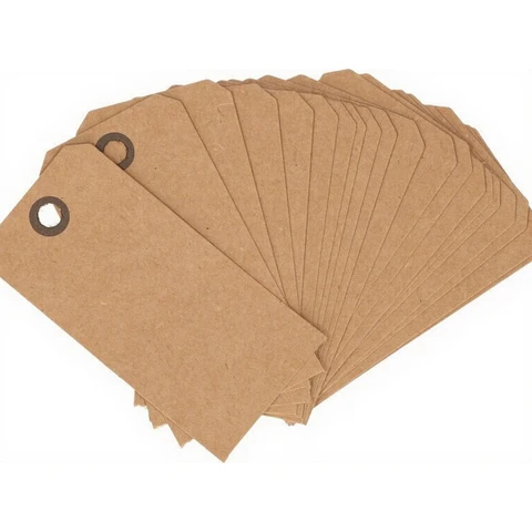 Ongebrandbare schrijfbare naamplaat - 7 x 4 cm, verpakking van 20