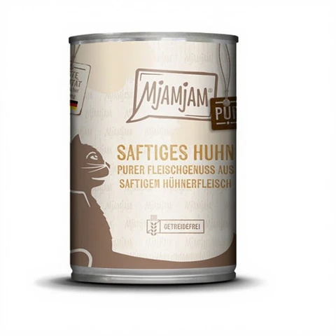 MjAMjAM Conserves pour chat au poulet - 6 x 400 g