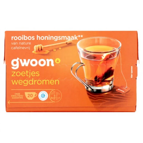 G'woon Rooibosthee met Honing 30 g