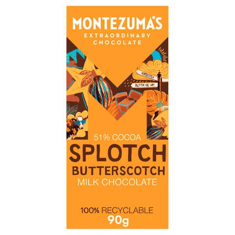 Montezuma's Splotch Milk Chocolate Bar 90g