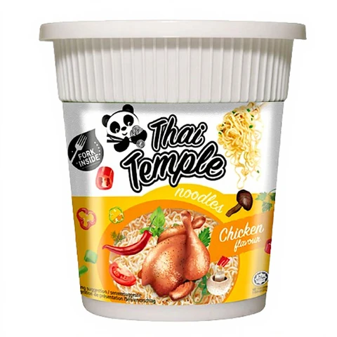 Thai Temple Panda Nudeln Hähnchengeschmack Becher _ 24 x 60 g