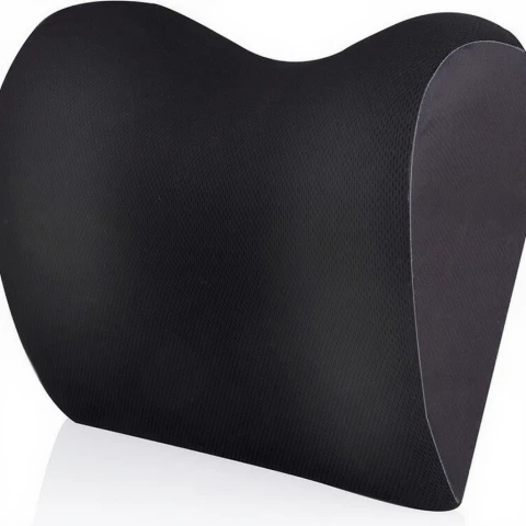 Dunlop Nackenstütze Autositz Nackenkissen 100% Memory Foam Universalgröße 23 x 10 x 20 cm Schwarz