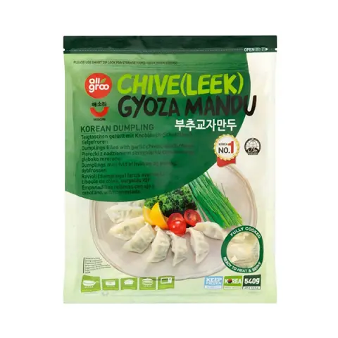 Allgroo Chive Gyoza (Leek Dumpling) 540g 韓國韭菜餃子540克