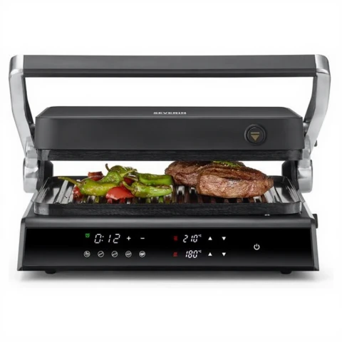 Severin RG 2399 - Contactgrill - 1800W 5 programma's Dual temperatuurregeling