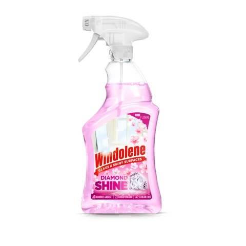 Windolene Diamond Shine Window & Glass Spray Window Cleaner Pink 750ml