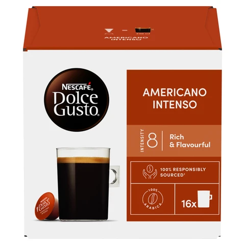 NESCAFE Dolce Gusto Americano Intenso Coffee Pods 16CAP