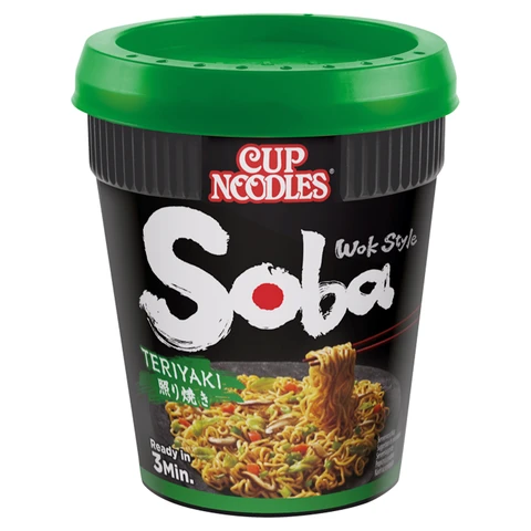 Nissin Soba Teriyaki Noodles with Yakisoba Sauce 90g