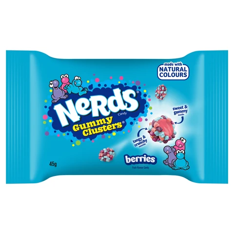 Nerds Gummy Clusters Berry Flavour Candy 45g