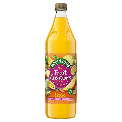 Robinsons Fruit Creations Exotic Pineapple, Mango & Passion Fruit Squash 1L
