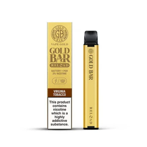 Gold Bar Reload Prefilled Pod Kit  Virginia Tobacco