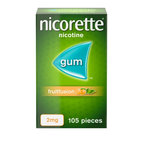 Nicorette Gum Fruit Fusion 2mg 105s