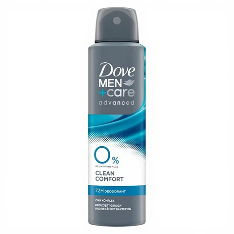 Dove Men+Care 0% Aluminum Zinc Complex Deo Spray Clean Comfort