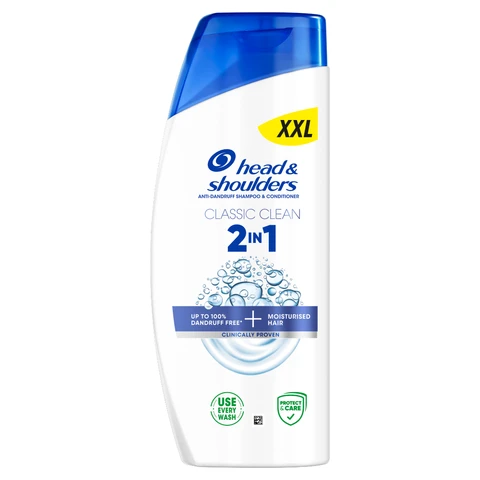 Head & Shoulders Classic Clean 2in1 Anti Dandruff Shampoo Refreshing Clean Scent 625ml