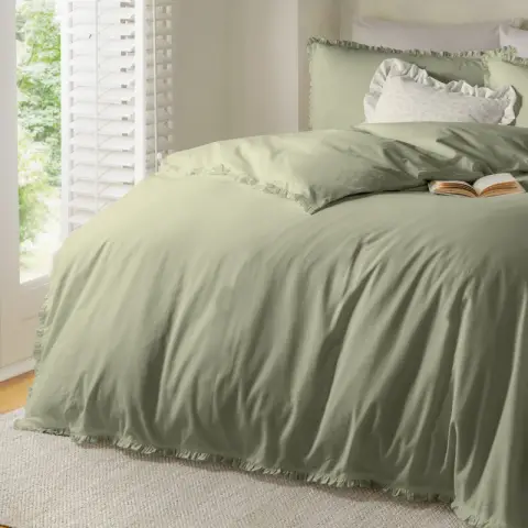 Wylder Duvet Cover Set Newtilly Sage Double