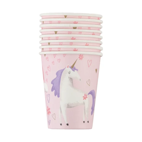 Nutmeg Unicorn Cup Pack of 8