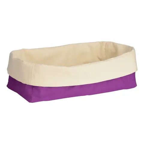 Essentials by Premier Purple And Cream Oval Bread Basket