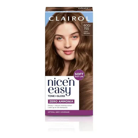 Clairol Nice'N Easy Tone Gloss Semi Permanent 600/755 Light Brown
