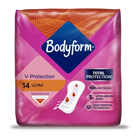 Bodyform Cour-V Ultra Normal Sanitary Towels 14 Pack
