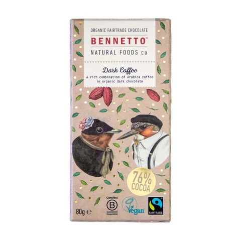 Bennetto Dark Coffee Bar 80g