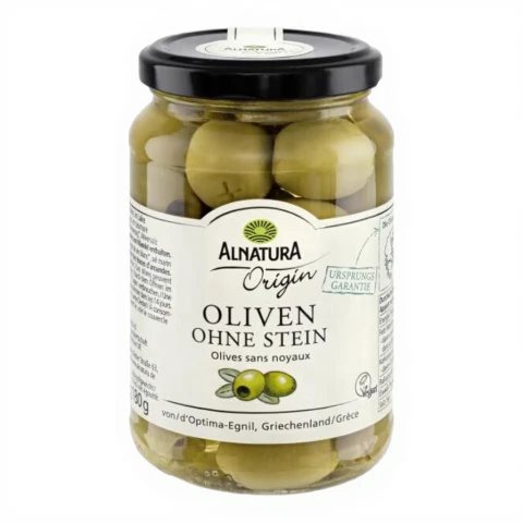 Alnatura Bio Grüne Oliven ohne Stein 350 g