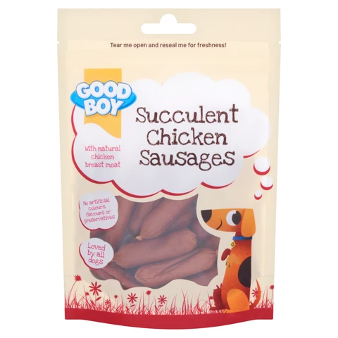 Good Boy Succulent Chicken Sausages 75g