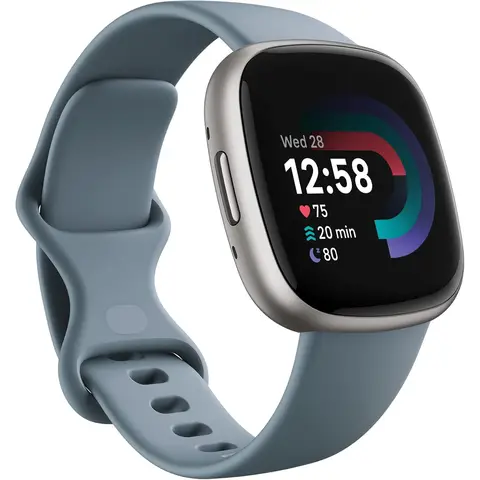 Fitbit Versa 4 Waterfall - Blue/Platinum