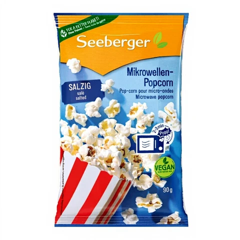 Seeberger Mikrowellen Popcorn Gesalzen 90 g