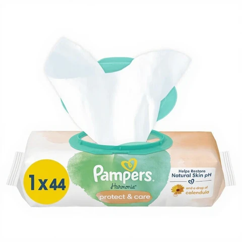 Pampers Harmonie Lingettes Protection & Soin 44 pièces