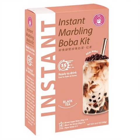 O'S BUBBLE INSTANT BOBA SCHWARZTEE 240g Boba-Kit Bubble Tea