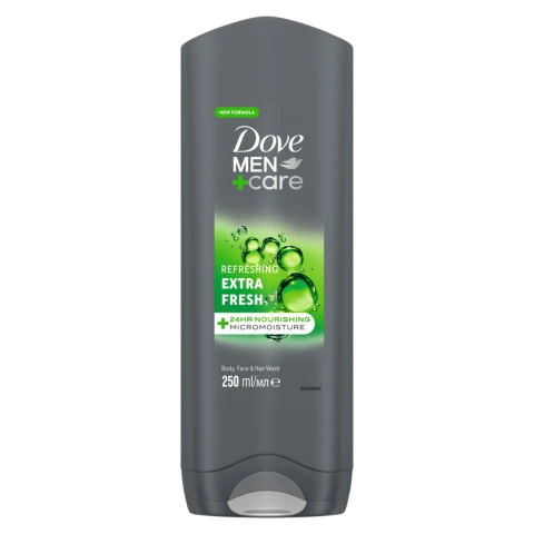 Dove Men+Care Refreshing 3-in-1 Hair Face and Body Wash Extra Fresh 250 ml
