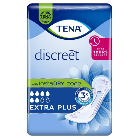 Tena Discreet Extra Plus Incontinence Pads 8 Pack