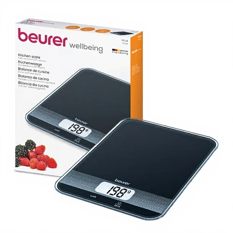 Beurer KS19 Balance de Cuisine 5 kg avec Tare Noir
