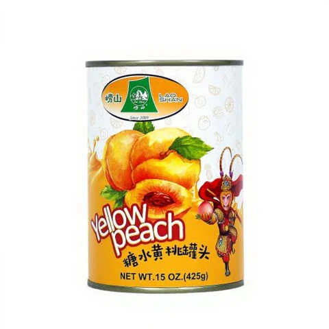 Laoshan Gelbe Pfirsiche in Sirup in Dose 425g