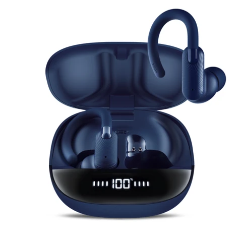 Mixx StreamBuds Sports Charge 2 Wireless Earbuds with Charging Case – Blue