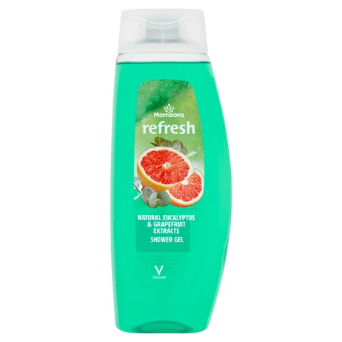 Morrisons Refresh Natural Eucalyptus & Grapefruit Extracts Shower Gel 500ml