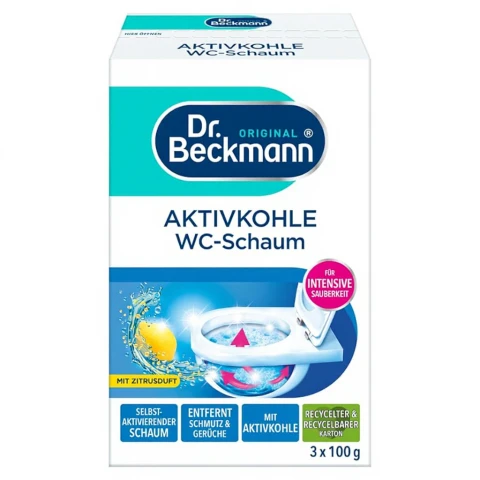 Dr. Beckmann Aktivkohle WC-Schaum 3 x 100 g