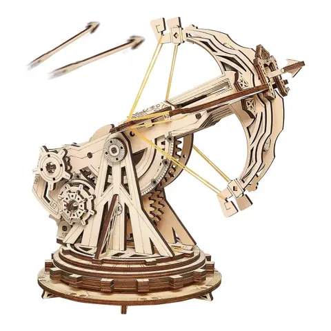 Robotime ROKR Siege heavy ballista 3D Wooden Puzzle Building Toys ‎21 x 18.5 x 19 cm 1PC