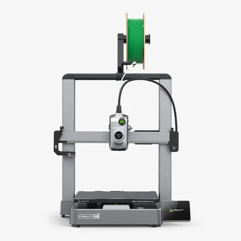Creality Hi 3D Printer, 500mm/s Hyper-Speed Printing, <0.1mm Precision & FOC Step-Servo Motor, RFID Filament Management + Auto Bed Leveling, 260×260×300mm Build Volume, 95% Pre-Assembled, 3.2" Foldable Touchscreen, Creality Print 5.1 & Cloud, 8GB EMMC + Webcam (Privacy Cover)