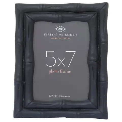 Interiors by Premier Photo Frame Hiba Bamboo Black 5x7"