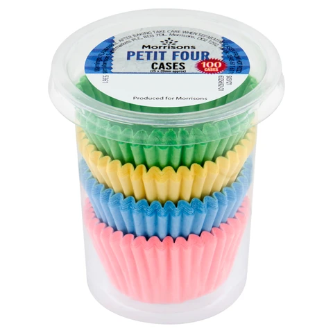 Morrisons Petit 4 Paper Cases 100 Pack