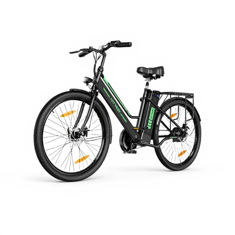 Hitway BK15 Schwarz 26 Zoll E-Bike Pedelec 36 V 12 Ah Akku entfernbar Reichweite bis zu 35-90 km