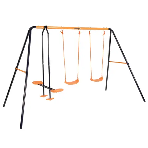 Hedstrom Kids Outdoor Swings & Glider Set Blue/Orange