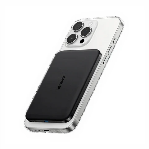 Anker Nano Magnetic Wireless 5,000 mAh 15W Power Bank Black