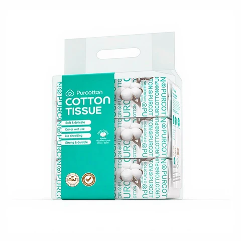Purcotton 100% Cotton Tissue 100 pcs (3* Single pack)
