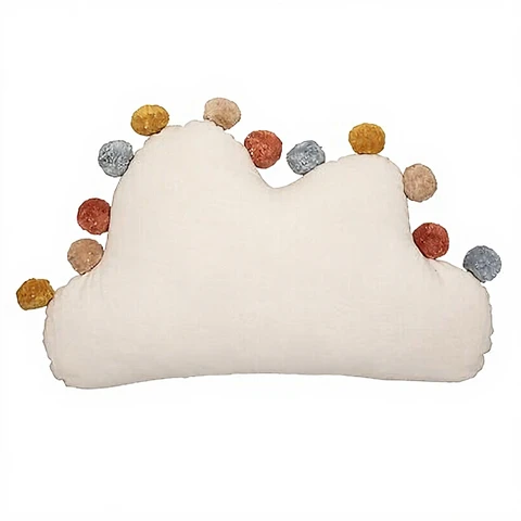 CUSHION CLOUD POMPONS 30X50